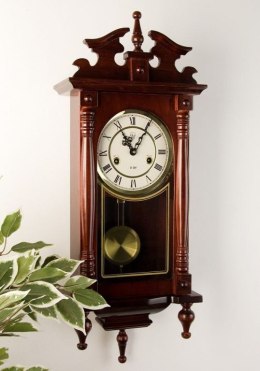 Zegar ścienny wiszący wahadłowy ORPHEUS Mahagoni 73 cm