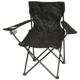 Krzesło turystyczne składane wędkarskie Royokamp czarne
