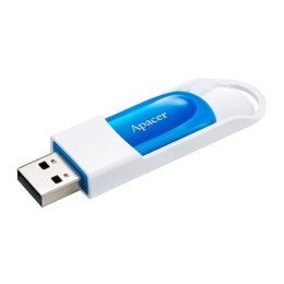 Apacer USB flash disk 2.0 16GB AH23A niebieski niebieska AP16GAH23AW-1 z wysuwanym złączem i oczkiem na brelok