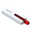 Apacer USB flash disk, 2.0, 16GB, AH326, biały, AP16GAH326W-1, z wysuwanym złączem