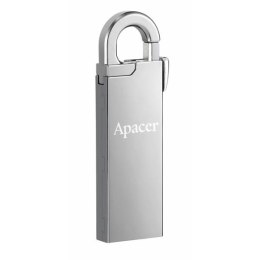 Apacer USB flash disk 2.0 64GB AH13A srebrny AP64GAH13AS-1 z karabinkiem