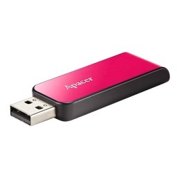 Apacer USB flash disk 2.0 64GB AH334 różowy AP64GAH334P-1 z wysuwanym złączem