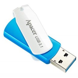 Apacer USB flash disk 3.1 16GB AH357 biała niebieska AP16GAH357U-1 z obracaną osłoną