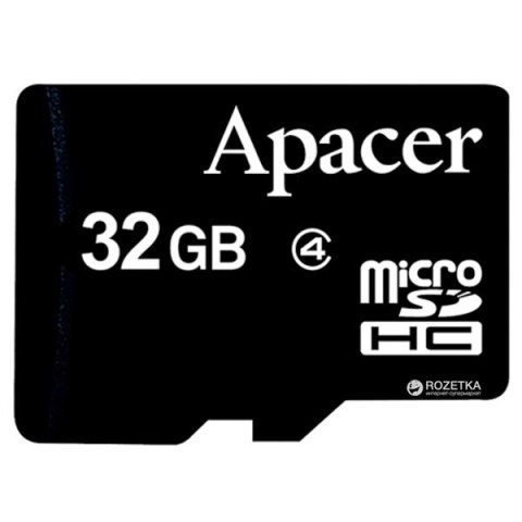 Apacer karta pamięci Secure Digital, 32GB, micro SDHC, AP32GMCSH4-RA, Class 4, bez adaptera