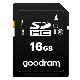 Goodram Secure Digital Card, 16GB, SDHC, S1A0-0160R11, UHS-I U1 (Class 10)
