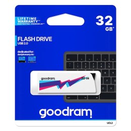 Goodram USB flash disk 2.0 32GB UCL2 biały UCL2-0320W0R11 wsparcie OS Win 7