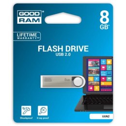 Goodram USB flash disk 2.0 8GB UUN2 srebrny UUN2-0080S0R11