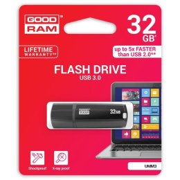 Goodram USB flash disk 3.0 32GB UMM3 czarny UMM3-0320K0R11 wsparcie OS Win 7