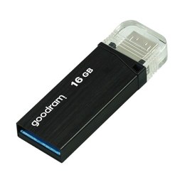 Goodram USB flash disk OTG 3.0/Micro 16GB OTN3 czarny OTN3-0160K0R11 wsparcie OS Win 7