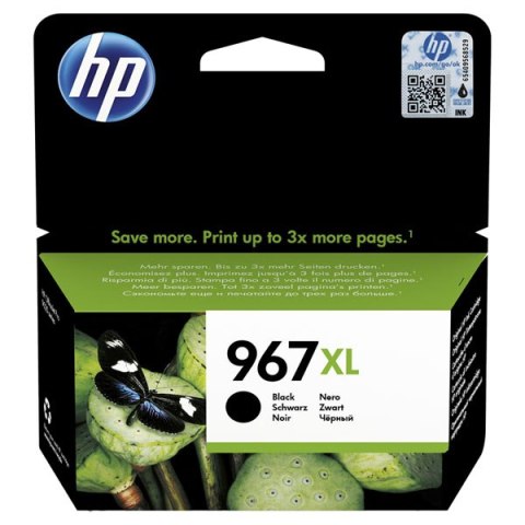 HP oryginalny ink / tusz 3JA31AE HP 967 black 3000s 68.7ml extra high capacity HP Officejet Pro 9012 9014 9015 9016 90