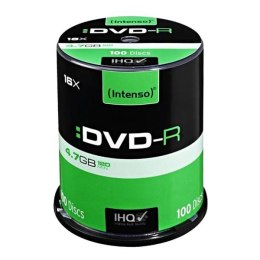 Intenso DVD-R, 4101156, 100-pack, 4.7GB, 16x, 12cm, Standard, cake box, do archiwizacji danych