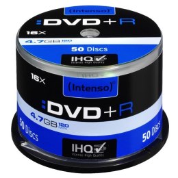 Intenso DVD+R, 4111155, 50-pack, 4.7GB, 16x, 12cm, Standard, cake box, do archiwizacji danych
