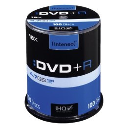 Intenso DVD+R, 4111156, 100-pack, 4.7GB, 16x, 12cm, Standard, cake box, do archiwizacji danych