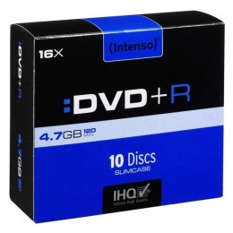 Intenso DVD+R, 4111652, 10-pack, 4.7GB, 16x, 12cm, slim case, do archiwizacji danych