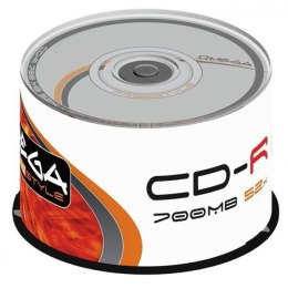 Omega Freestyle CD-R, OF50, 50, 700MB, 52x, 80min., 12cm, bez możliwości nadruku, cake box, Standard, do archiwizacji danych