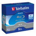 Verbatim BD-R, Datalife, 25GB, jewel box, 43836, 6x, 5-pack