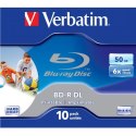 Verbatim BD-R, Dual Layer Printable, 50GB, jewel box, 43736, 6x, cena za 1 sztukę