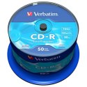 Verbatim CD-R, 43351, DataLife, 50-pack, 700MB, Extra Protection, 52x, 80min., 12cm, bez możliwości nadruku, cake box, Standard,