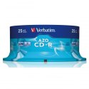 Verbatim CD-R, 43352, DataLife PLUS, 25-pack, 700MB, Super Azo, 52x, 80min., 12cm, Crystal, bez możliwości nadruku, cake box, St