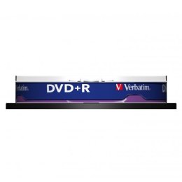 Verbatim DVD+R, 43498, DataLife PLUS, 10-pack, 4.7GB, 16x, 12cm, General, Advanced Azo+, cake box, Scratch Resistant, bez możliw