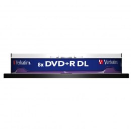 Verbatim DVD+R, 43666, DataLife PLUS, 10-pack, 8.5GB, 8x, 12cm, General, Double Layer, cake box, Matt Silver, bez możliwości nad