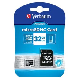 Verbatim Micro Secure Digital Card, 32GB, micro SDHC, 44083, UHS-I U1 (Class 10), z adapterm