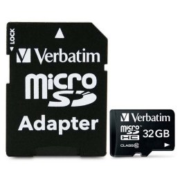 Verbatim Micro Secure Digital Card, 32GB, micro SDHC, 44083, UHS-I U1 (Class 10), z adapterm