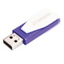 Verbatim USB flash disk 2.0 64GB Swivel fioletowy 49816 z obrotową osłoną