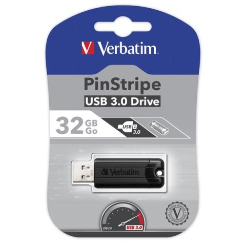 Verbatim USB flash disk 3.0 32GB StoreNGo PinStripe czarny 49317