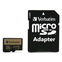 Verbatim karta pamięci micro SDXC Pro+, 32GB, micro SDXC, 44033, UHS-I U1 (Class 10), z adapterm