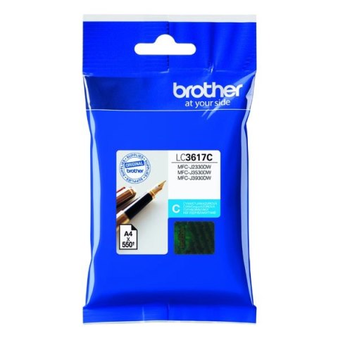 Brother oryginalny ink / tusz LC-3617C, cyan, 550s, Brother MFCJ2330, 3530, 3930