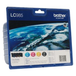 Brother oryginalny ink / tusz LC-985VALBP  CMYK  300s  Brother DCP-J125  J315W  J515W