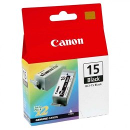 Canon oryginalny ink / tusz BCI15B, black, 390s, 8190A002, 2szt, Canon i70