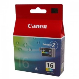 Canon oryginalny ink / tusz BCI16C, color, 2*100s, 9818A020, 9818A002, Canon Pixma i90, Selphy D8706, DS810, CP500, DS700