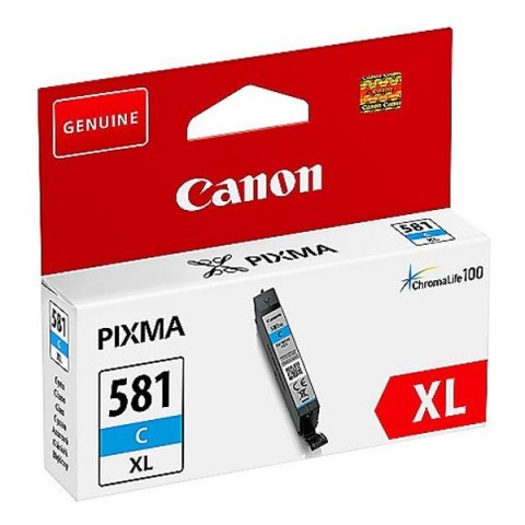 Canon oryginalny ink / tusz CLI-581C XL  cyan  8 3ml  2049C001  very high capacity  Canon PIXMA TR7550 TR8550 TS6150 TS6151 TS81