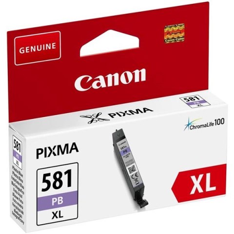 Canon oryginalny ink  tusz CLI-581PB XL  photo blue  8 3ml  2053C001  very high capacity  Canon PIXMA TR7550 TR8550 TS6150 TS61