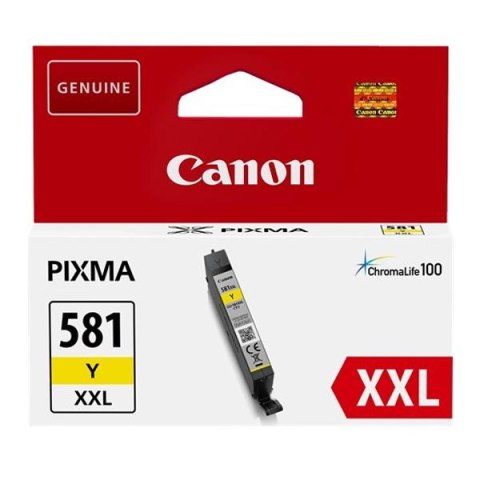 Canon oryginalny ink / tusz CLI-581Y XXL, yellow, 11.VIIml, 1997C001, very high capacity, Canon PIXMA TR7550, TR8550, TS6150, TS