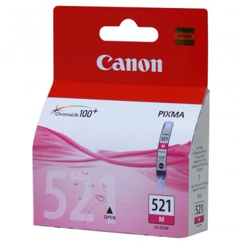 Canon oryginalny ink / tusz CLI521M  magenta  470s  9ml  2935B001  Canon iP3600  iP4600  MP620  MP630  MP980