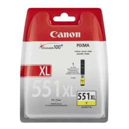Canon oryginalny ink / tusz CLI551Y XL, yellow, blistr, 11ml, 6446B004, high capacity, Canon PIXMA iP7250, MG5450, MG6350