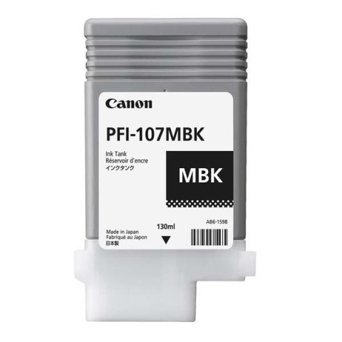 Canon oryginalny ink / tusz PFI107MBK, matte black, 130ml, 6704B001, Canon iPF-680, 685, 780, 785