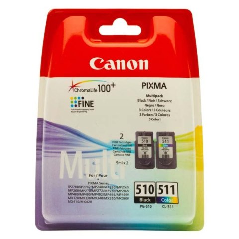 Canon oryginalny ink / tusz PG-510/CL-511 black/color blistr 220 245s 9ml 2970B010 Canon MP240 260 270 480