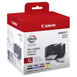 Canon oryginalny ink / tusz PGI-1500XL Bk/C/M/Y multipack, black/color, 9182B004, Canon MAXIFY MB2050, MB2350