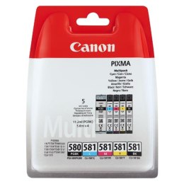Canon oryginalny ink / tusz PGI-580PGBK/CLI-581CMYBK Multi pack, CMYK+PGBK, 1*11.2 + 4*5.6ml, 2078C005, Canon 5-pack PIXMA