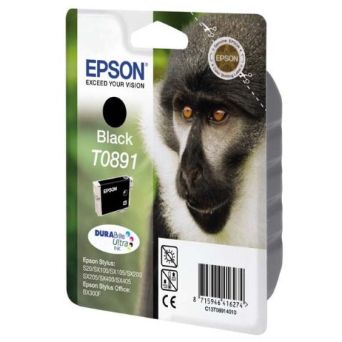 Epson oryginalny ink / tusz C13T08914021, black, blistr z ochroną, 5,8ml, Epson Stylus S20, SX100, SX200, SX400