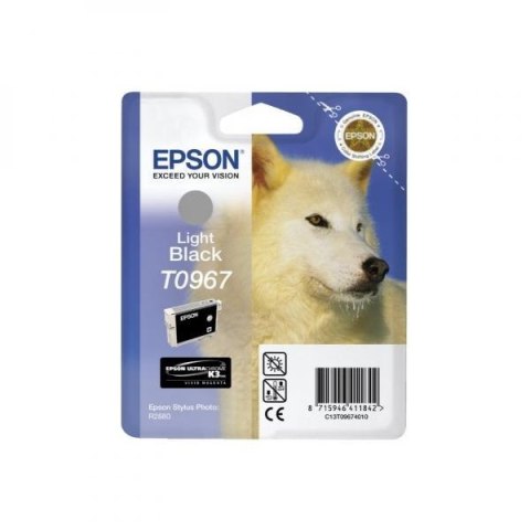 Epson oryginalny ink / tusz C13T09674010, light black, 13ml, Epson Stylus Photo R2880