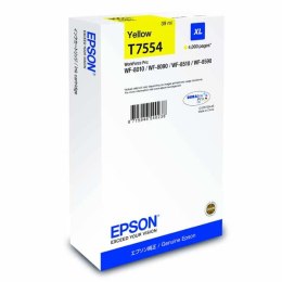 Epson oryginalny ink / tusz C13T755440, T7554, XL, yellow, 4000s, 39ml, 1szt, Epson WorkForce Pro WF-8590DWF