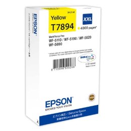Epson oryginalny ink  tusz C13T789440  T789  XXL  yellow  4000s  34ml  1szt  Epson WorkForce Pro WF-5620DWF  WF-5110DW  WF-5690