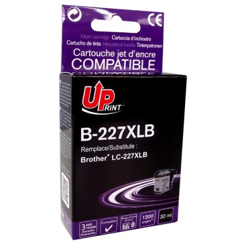 UPrint kompatybilny ink / tusz z LC-227XLBK, LC-227XLBK, black, 1200s, 30ml, B-227XLB, dla Brother MFC-J4420DW, MFC-J4620DW