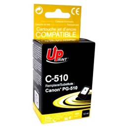 UPrint kompatybilny ink / tusz z PG510BK, black, 12ml, C-510B, dla Canon MP240, 260, 270, 480