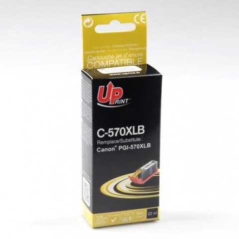 UPrint kompatybilny ink / tusz z PGI-570PGBK XL, black, 700s, 26ml, C-570XLB, dla Canon PIXMA MG5750, MG5751, MG5753, MG6850, MG